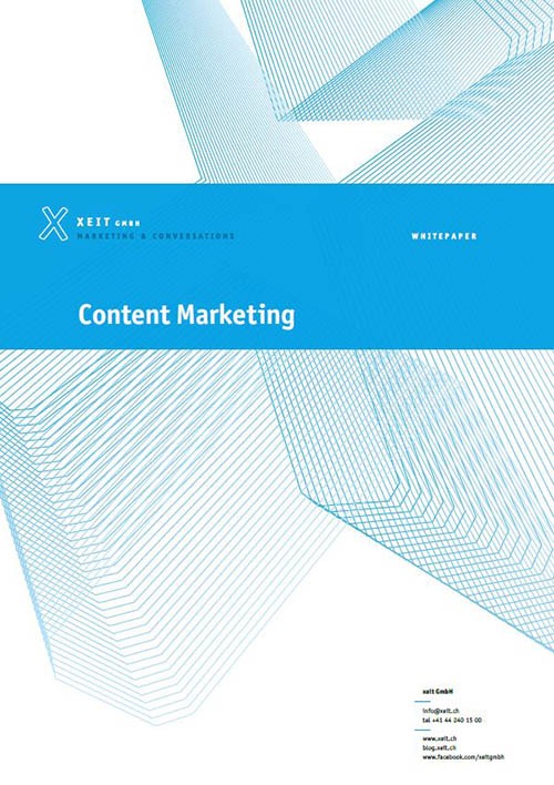 Titelseite des Whitepapers zu Content Marketing von xeit GmbH