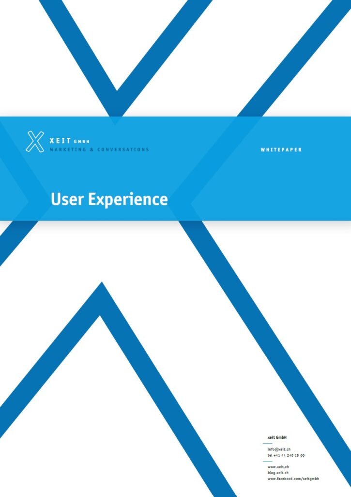 Whitepaper User Experience von xeit