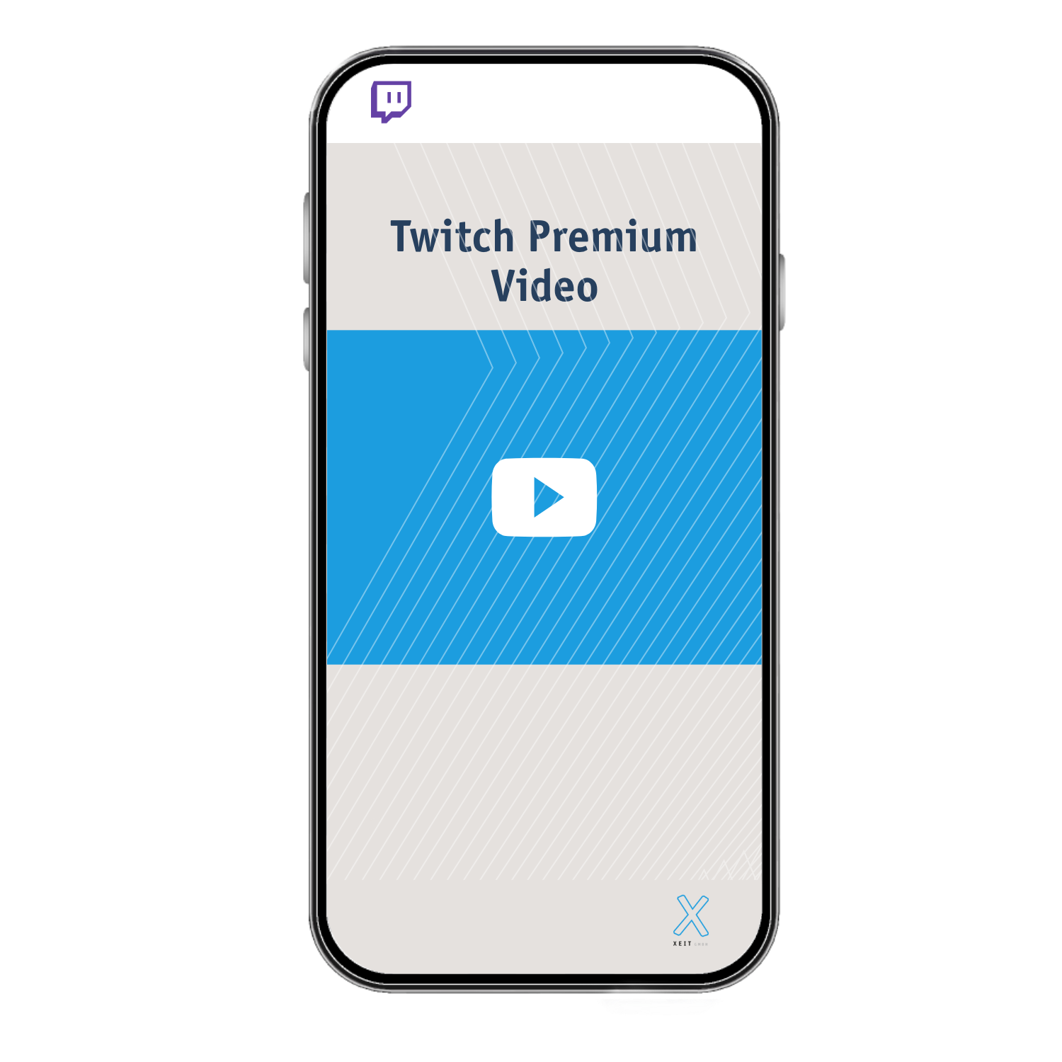 Visualisierung der Twitch Ads Art Premium Videos auf Mobile