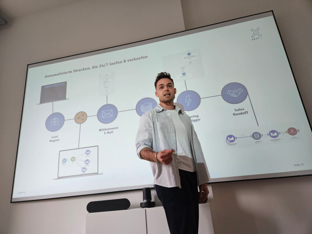 Bild vom Xeit Espresso Talk zum Thema B2B Marketing